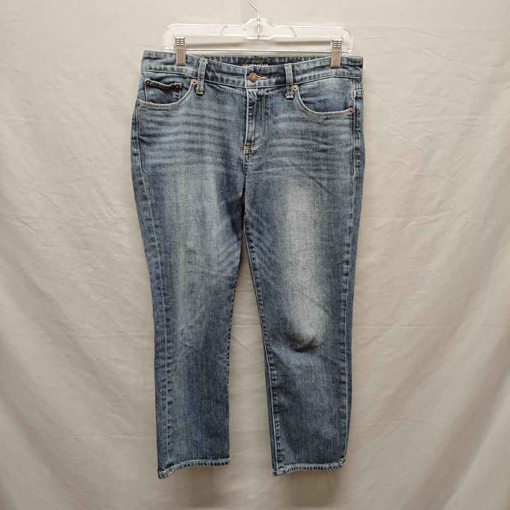 Lucky Brand Sweet Crop Jeans Womens 8 / 29 Blue Denim Cropped Mid Rise Stretch